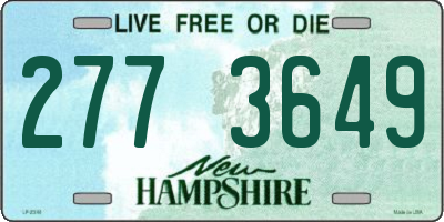 NH license plate 2773649