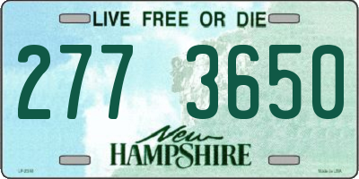 NH license plate 2773650