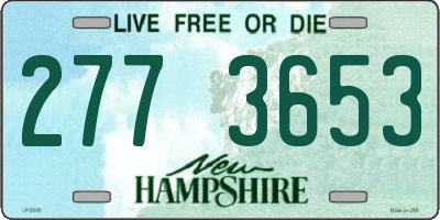 NH license plate 2773653