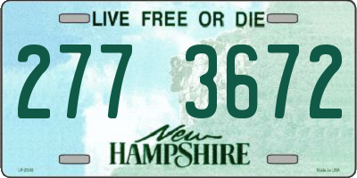 NH license plate 2773672