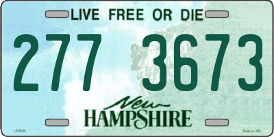 NH license plate 2773673