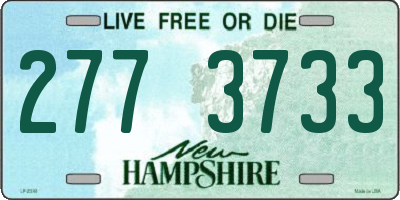 NH license plate 2773733