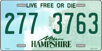 NH license plate 2773763