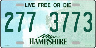 NH license plate 2773773