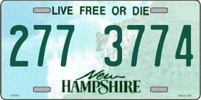 NH license plate 2773774