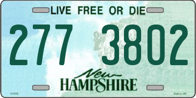 NH license plate 2773802