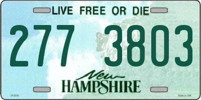 NH license plate 2773803
