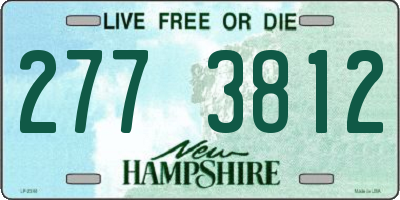 NH license plate 2773812