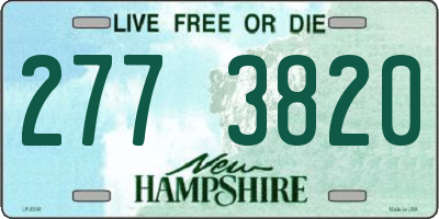 NH license plate 2773820