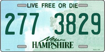 NH license plate 2773829