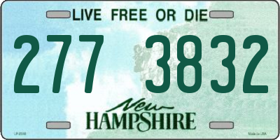 NH license plate 2773832