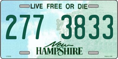 NH license plate 2773833