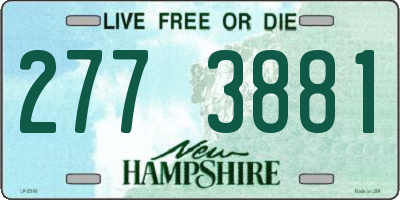 NH license plate 2773881
