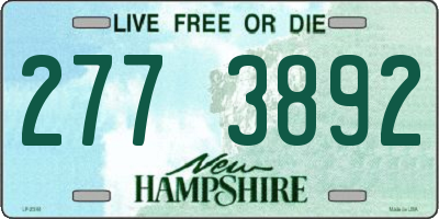 NH license plate 2773892