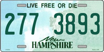 NH license plate 2773893