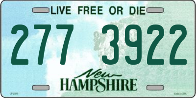 NH license plate 2773922