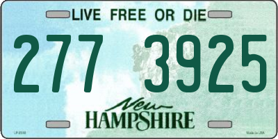 NH license plate 2773925