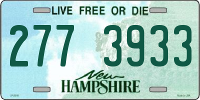 NH license plate 2773933