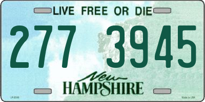 NH license plate 2773945