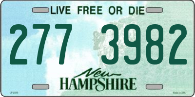 NH license plate 2773982