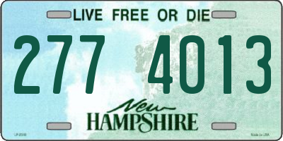 NH license plate 2774013