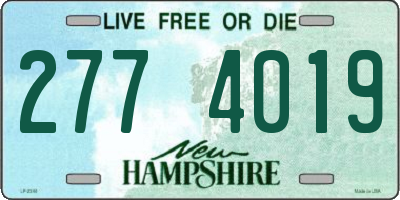 NH license plate 2774019