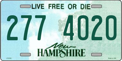 NH license plate 2774020