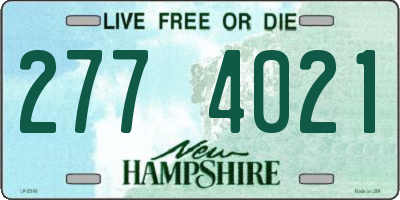 NH license plate 2774021