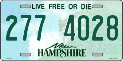 NH license plate 2774028