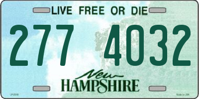 NH license plate 2774032