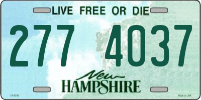 NH license plate 2774037