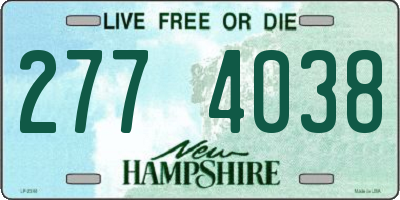 NH license plate 2774038