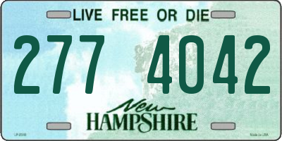 NH license plate 2774042