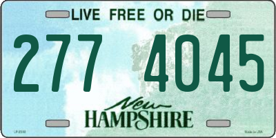 NH license plate 2774045