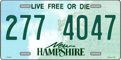 NH license plate 2774047