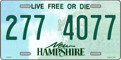 NH license plate 2774077