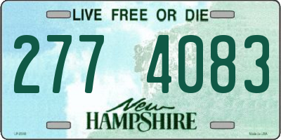 NH license plate 2774083