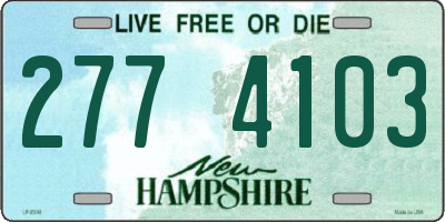 NH license plate 2774103