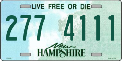 NH license plate 2774111