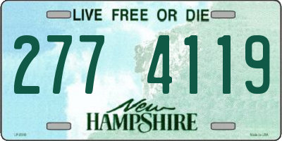 NH license plate 2774119