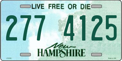 NH license plate 2774125