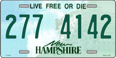 NH license plate 2774142