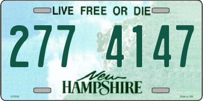 NH license plate 2774147
