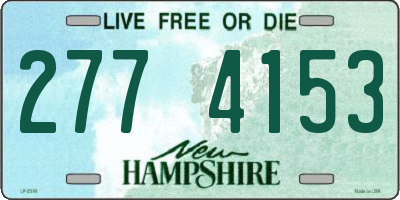 NH license plate 2774153