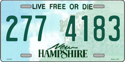 NH license plate 2774183