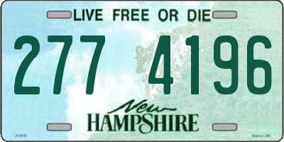 NH license plate 2774196