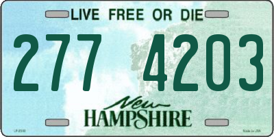 NH license plate 2774203