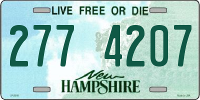 NH license plate 2774207