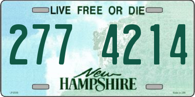 NH license plate 2774214