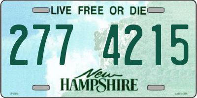 NH license plate 2774215